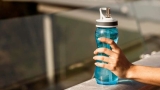De Rise Circle-waterflessen in hydratatiemode